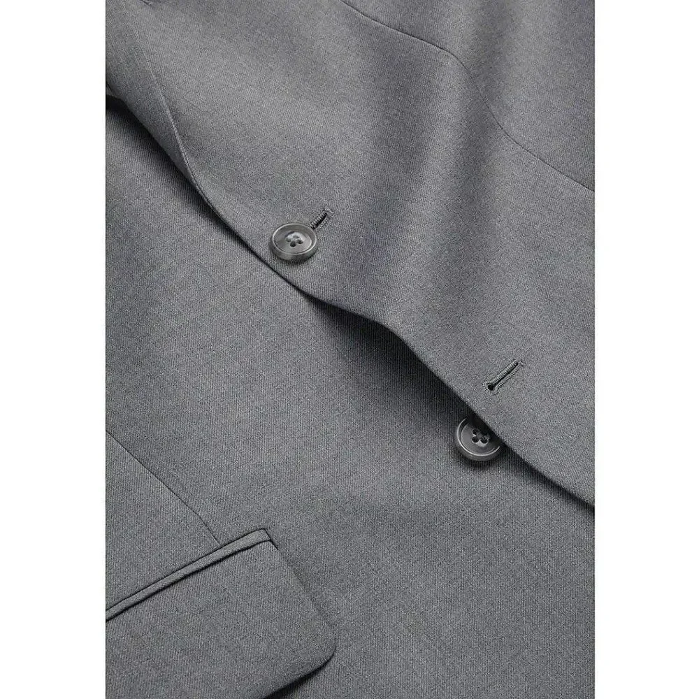 43R Jos A Bank 1905 Navy Mens Sportcoat Blazer Jacket‎ Tailored Fit Grey D040200